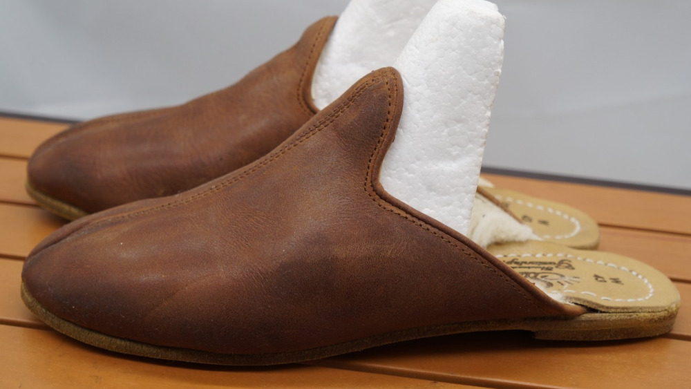 Sabah Fort Worth Brown Shearling Slippers Gaziantep Turkey Size 43 US 10 Ladies